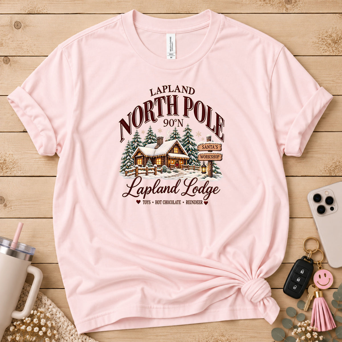 Lapland North Pole Lodge Christmas T-Shirt
