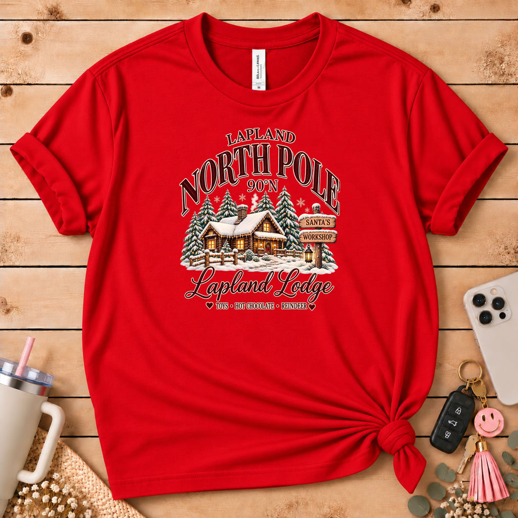 Lapland North Pole Lodge Christmas T-Shirt
