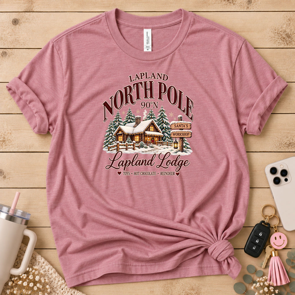 Lapland North Pole Lodge Christmas T-Shirt