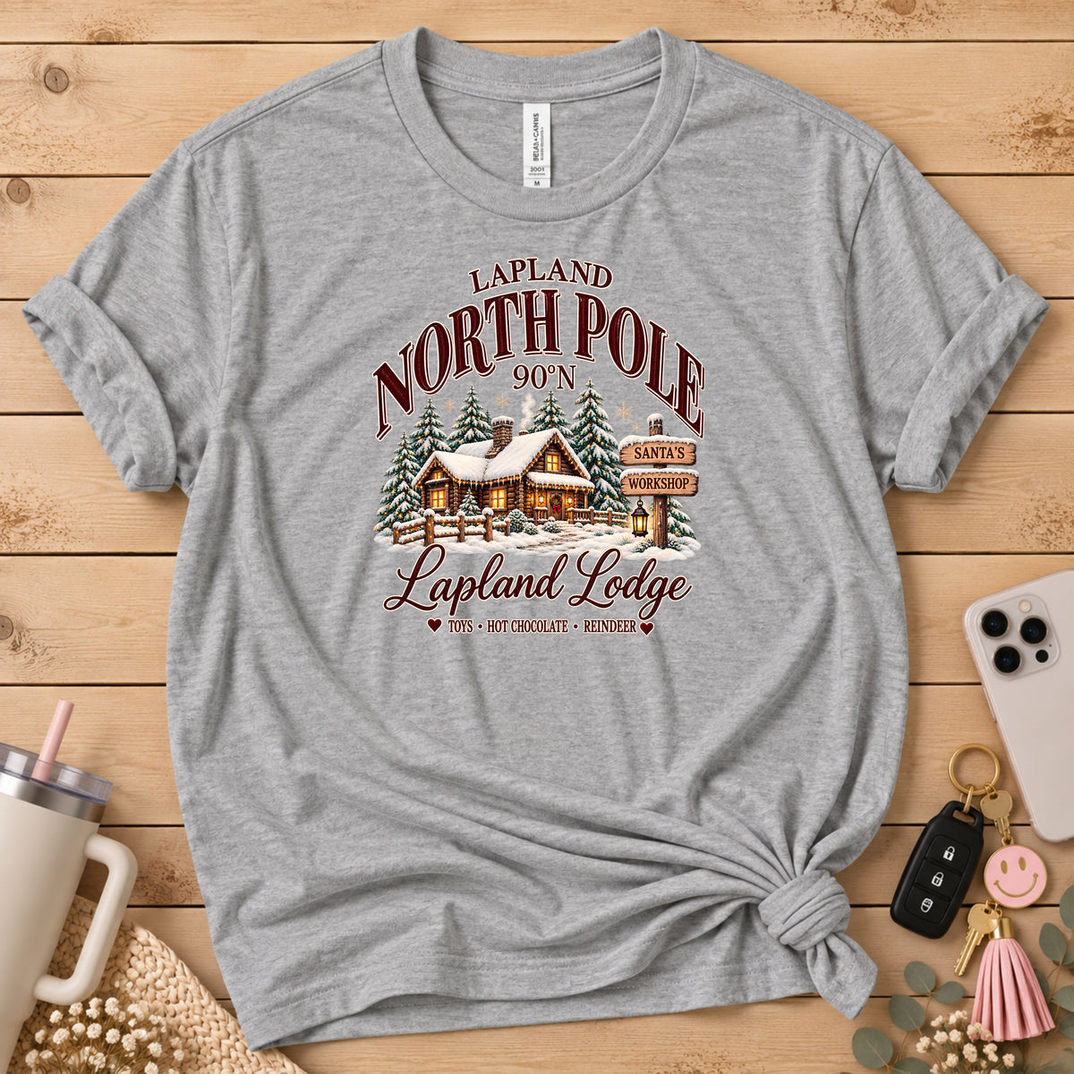 Lapland North Pole Lodge Christmas T-Shirt