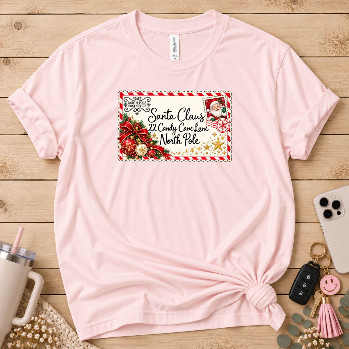 Santa Claus Letter Christmas T-Shirt