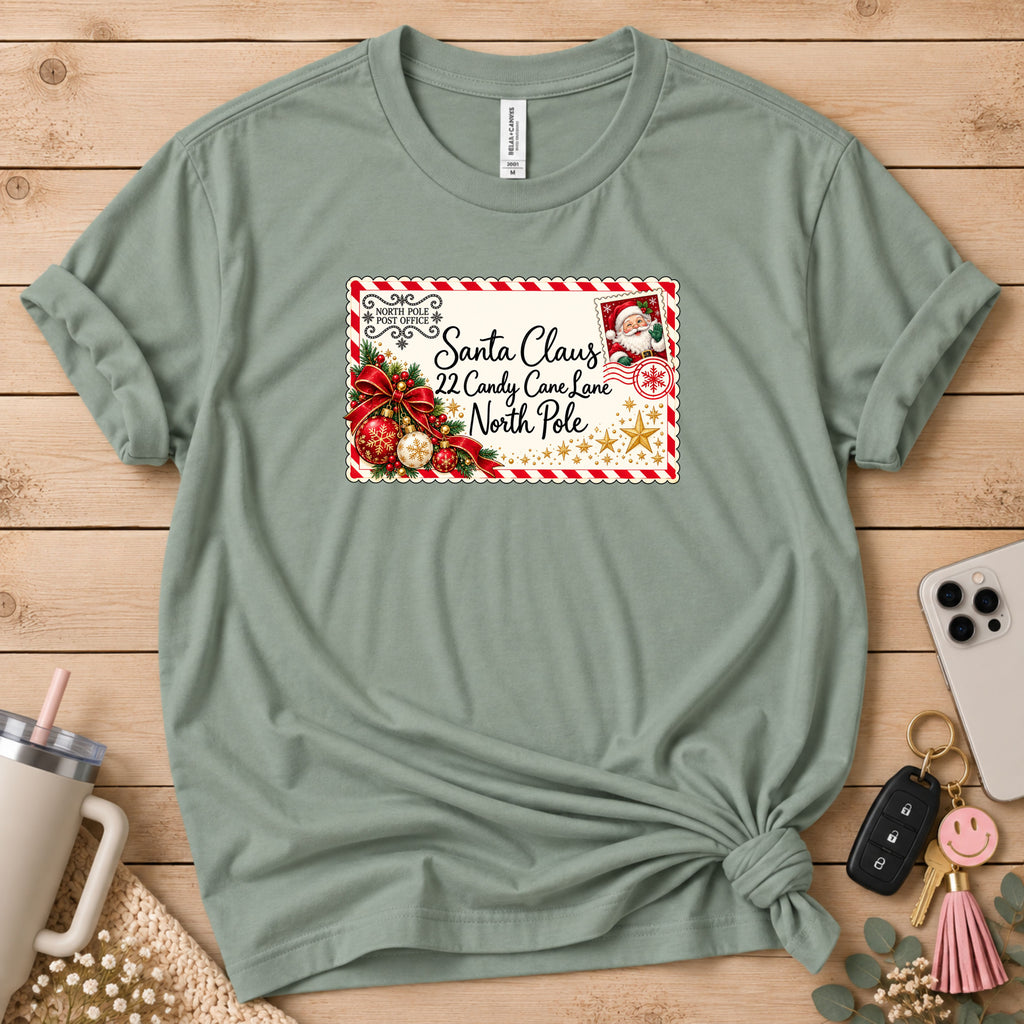 Santa Claus Letter Christmas T-Shirt
