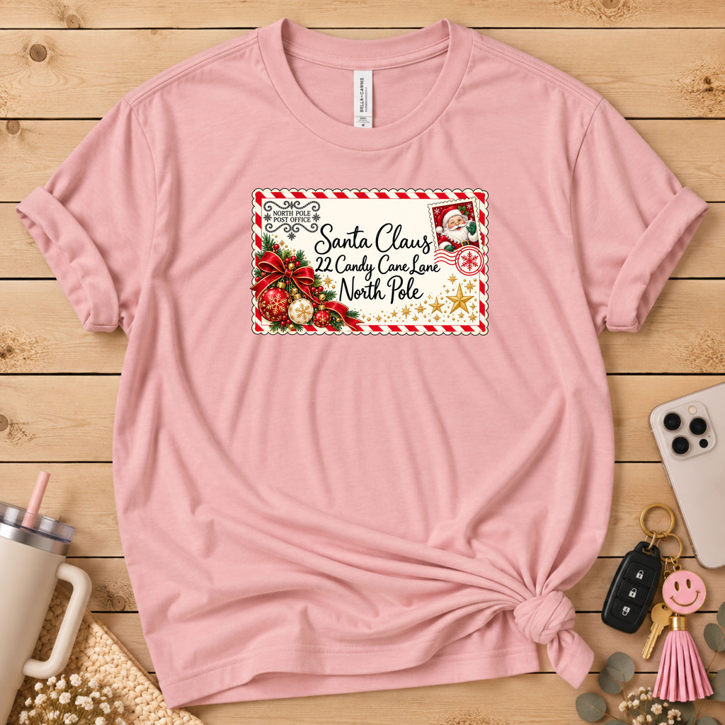 Santa Claus Letter Christmas T-Shirt