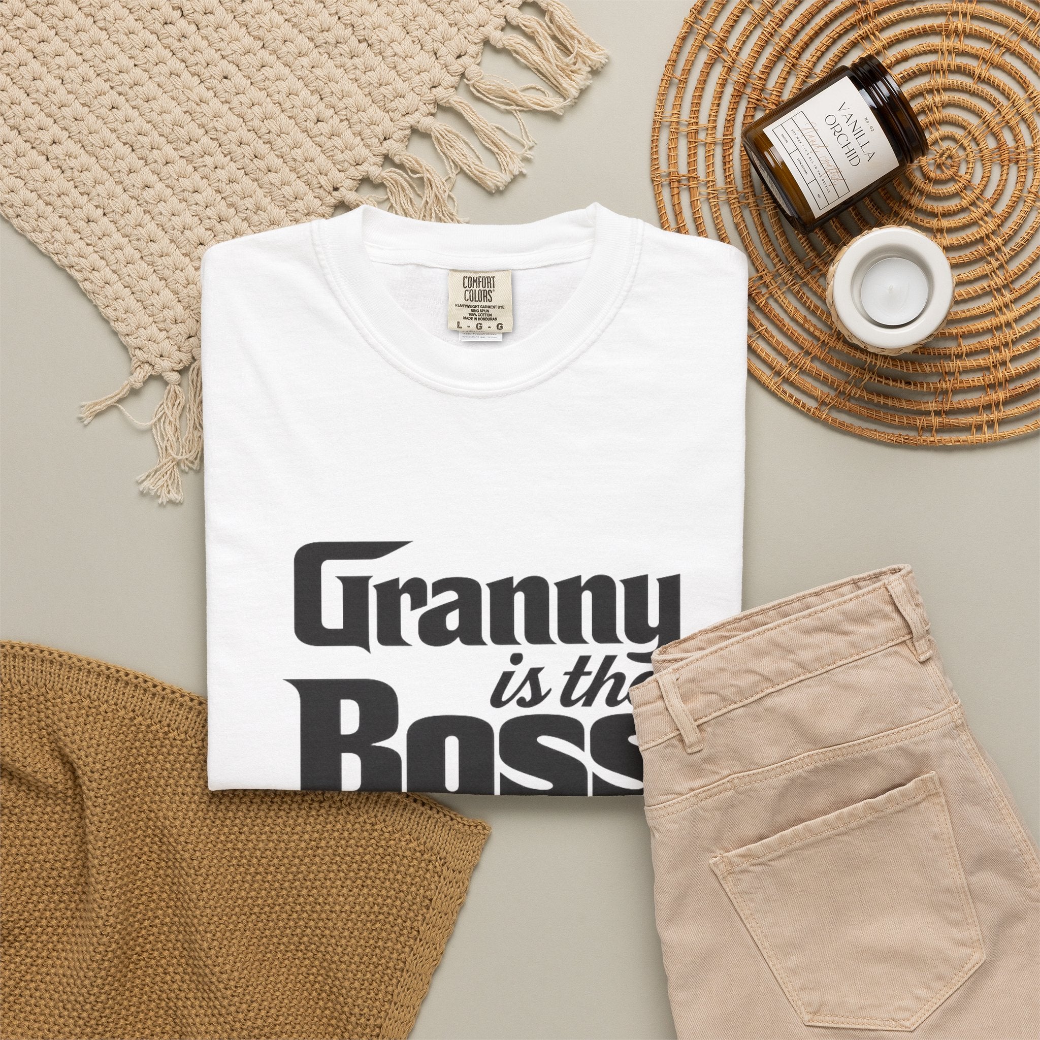 Granny Is the Boss T-Shirt – Funny Grandma Gift, Mother’s Day & Birthday Tee