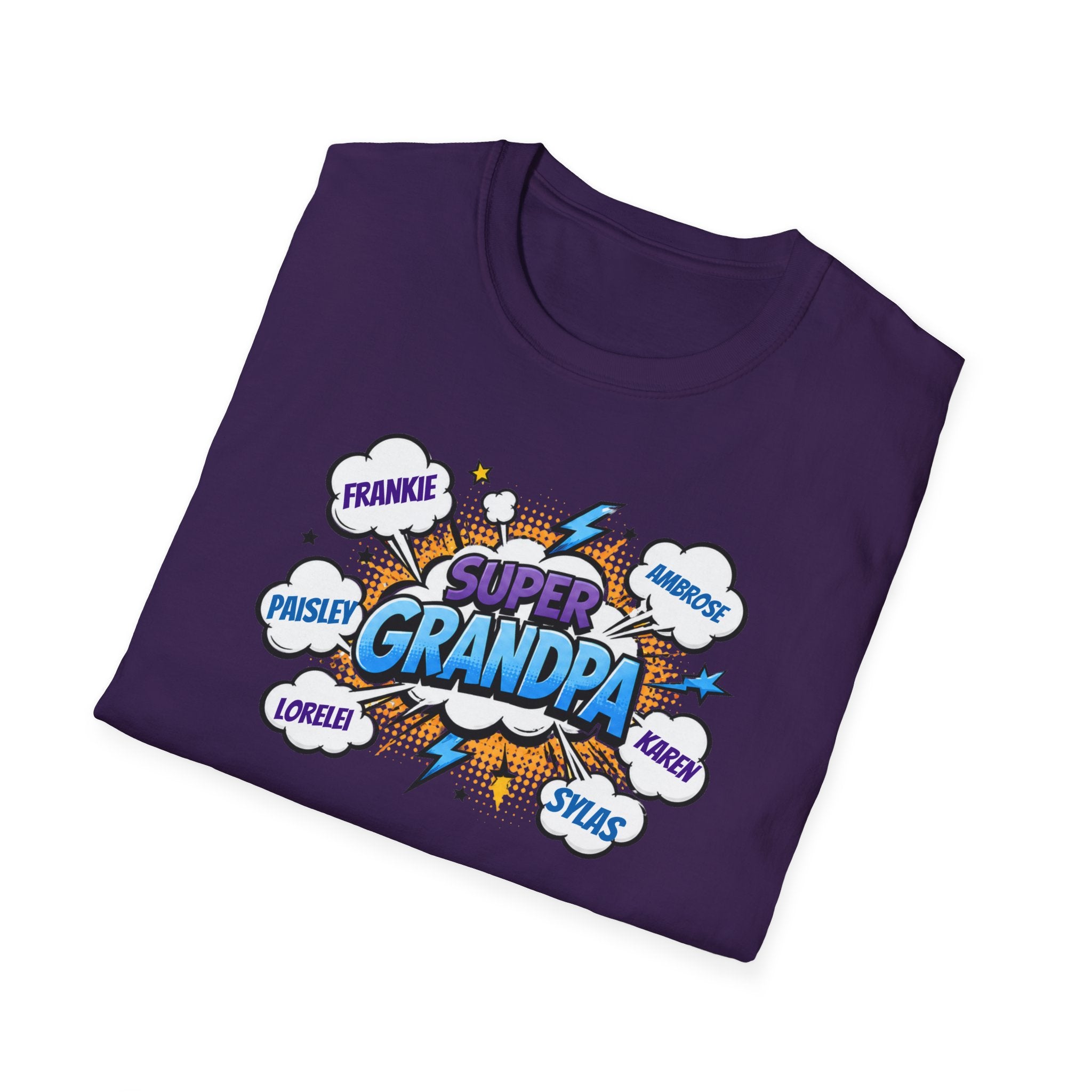 Super Grandpa Comic T-Shirt — "Super Grandpa" Funny Gift for Grandfathers