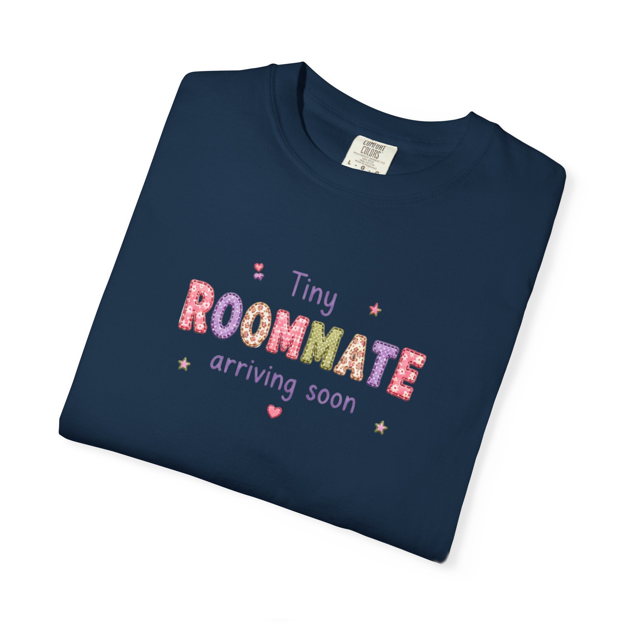Tiny Roommate Pregnancy Announcement T-Shirt