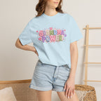 Grandma Power T-Shirt — Cute Heart Graphic Tee for Grandmothers
