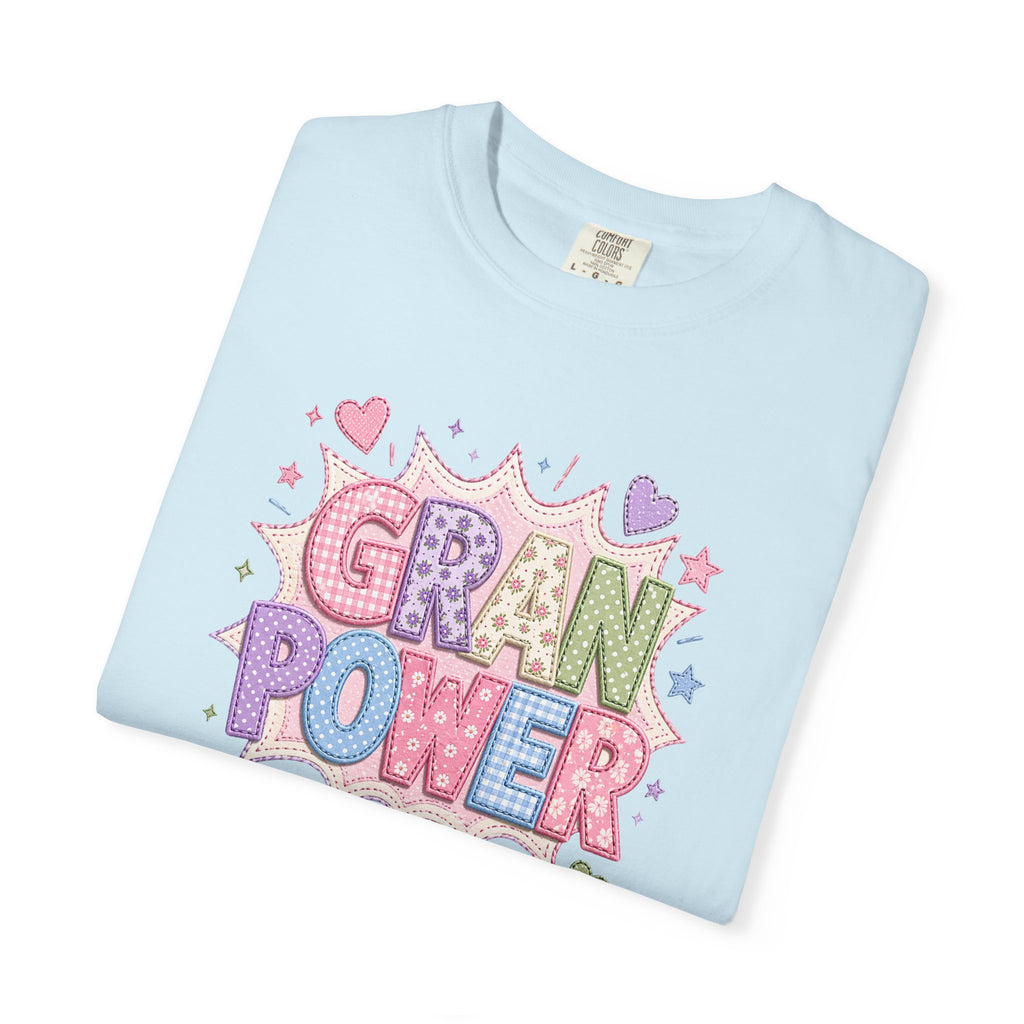 Gran Power T-Shirt — Cute Pastel 'Gran Power' Graphic Tee for Grandparents, Mother's Day Gift