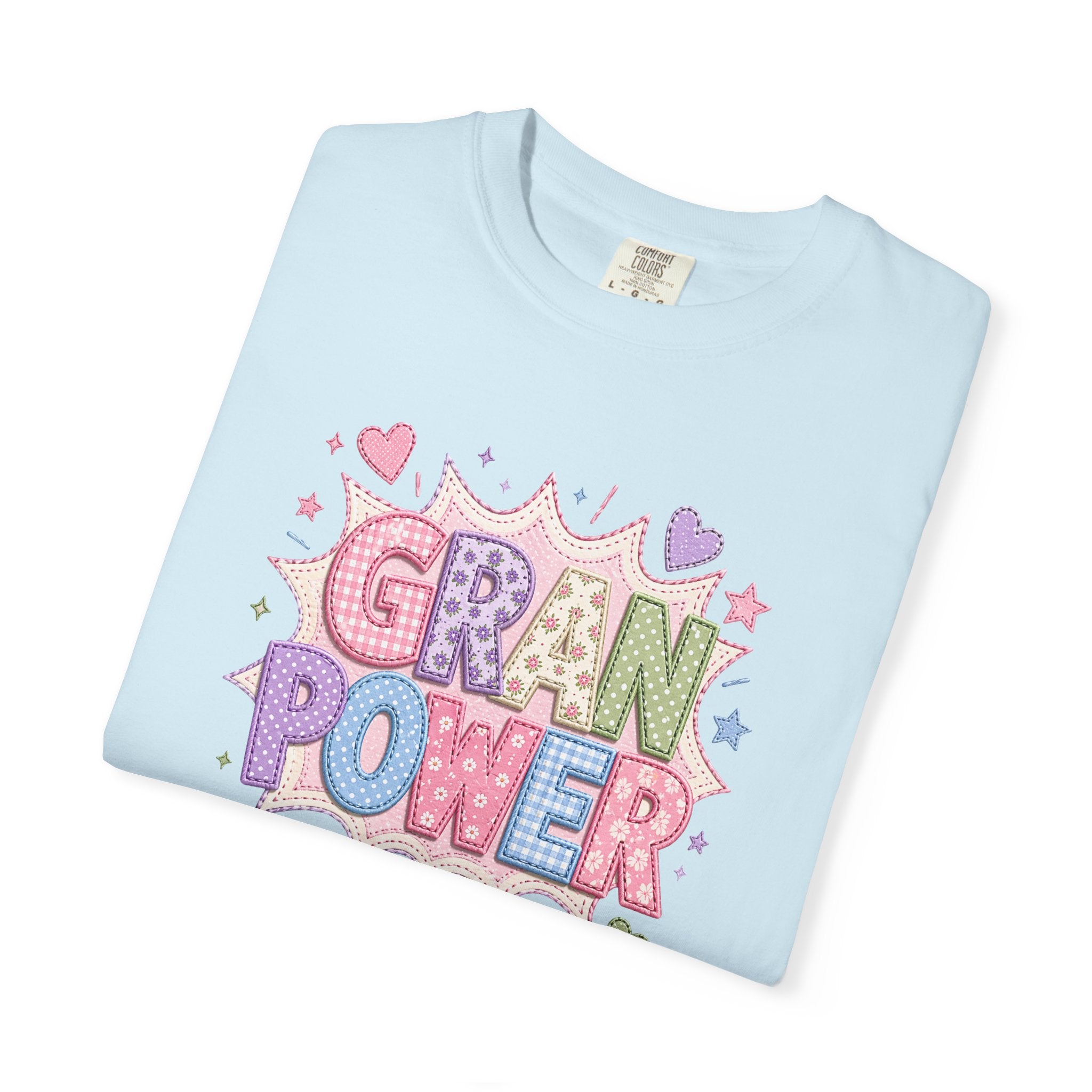 Gran Power T-Shirt — Cute Pastel 'Gran Power' Graphic Tee for Grandparents, Mother's Day Gift