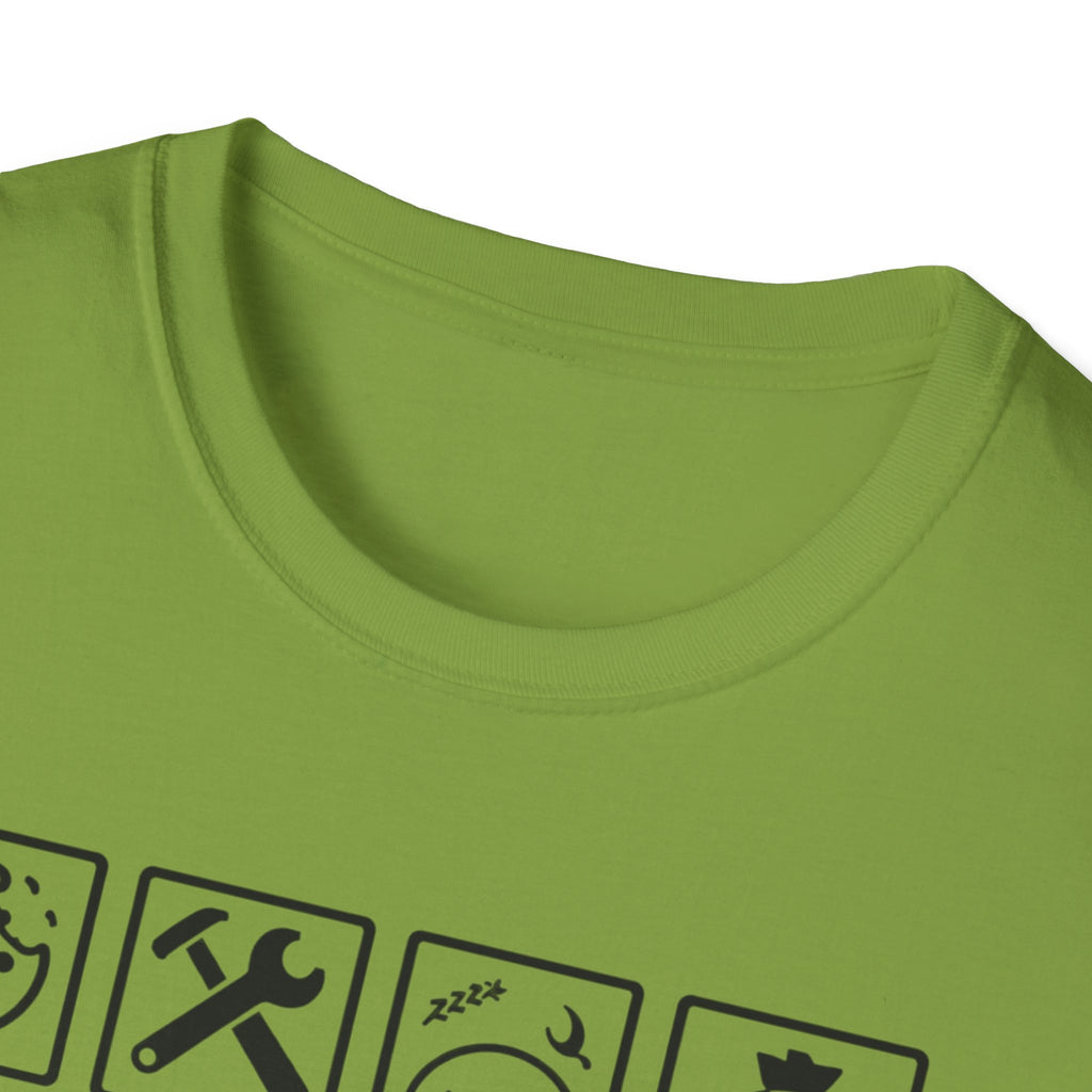 Grandad Warning T-Shirt — 'Warning: Spoils Grandkids & Hands Out Biscuits' Funny Grandpa Shirt