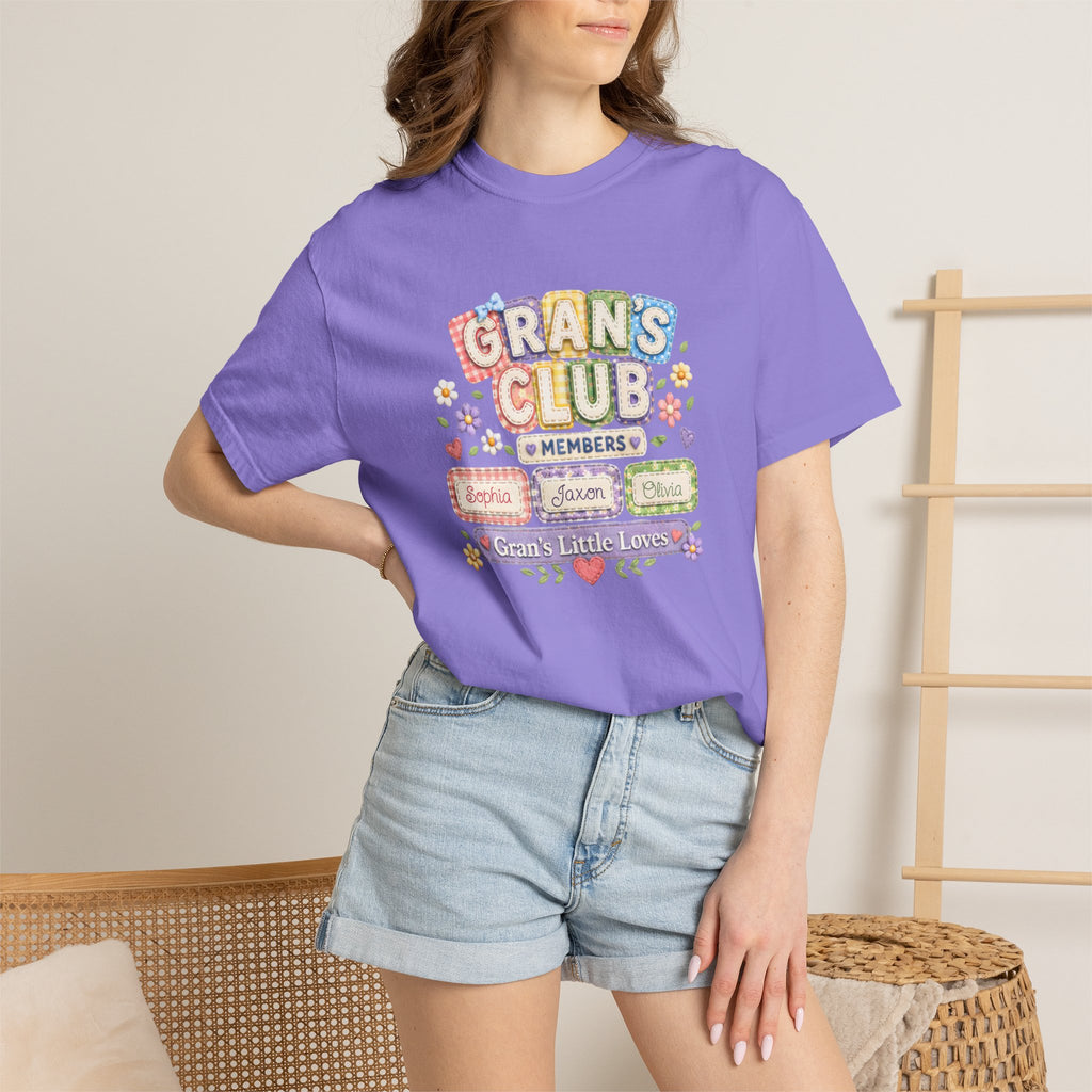 Grans Club T-Shirt – Personalized ‘Grans Club’ Family Names Tee