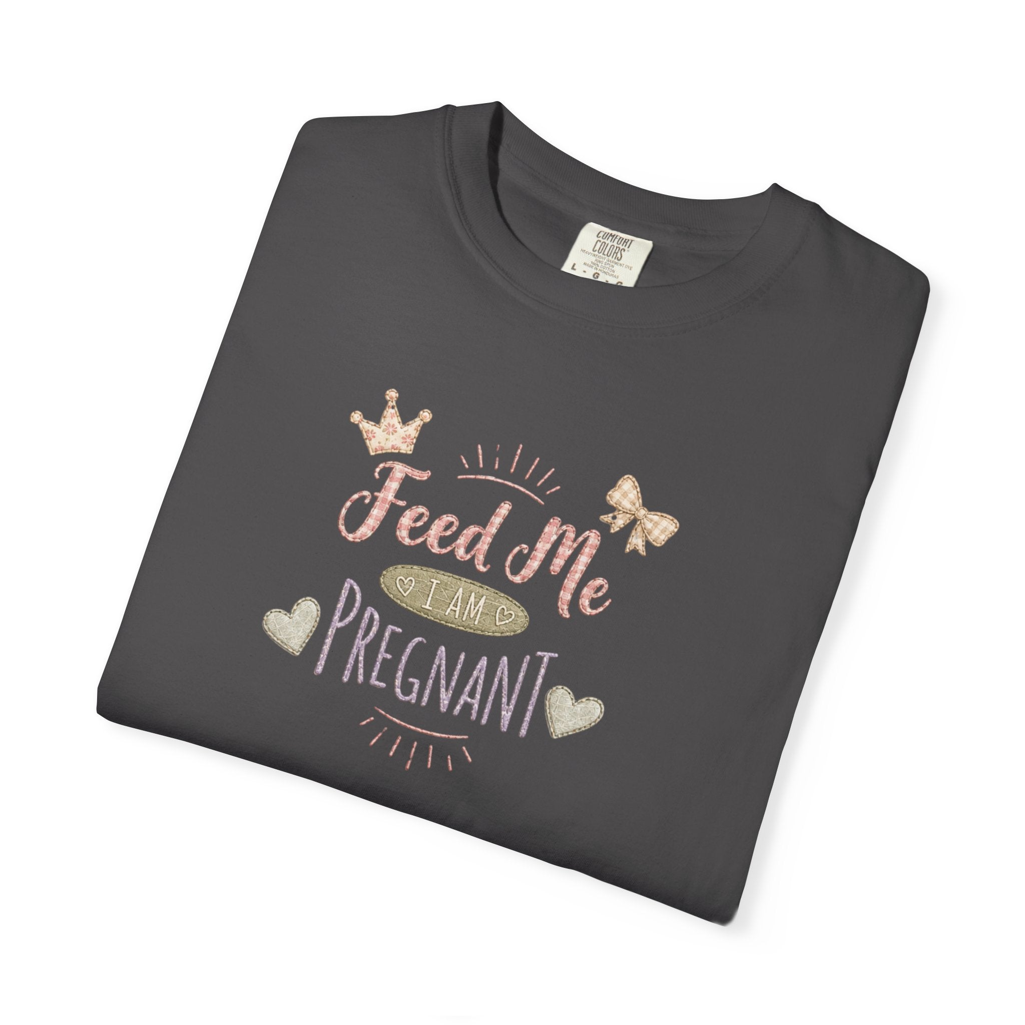 Pregnant 'Feed Me' Tee — Maternity Pregnancy Humor T-Shirt