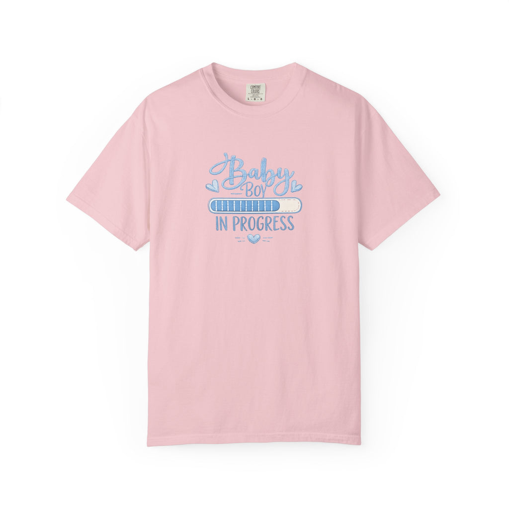 Baby Boy In Progress T-Shirt — Pregnancy Announcement Tee