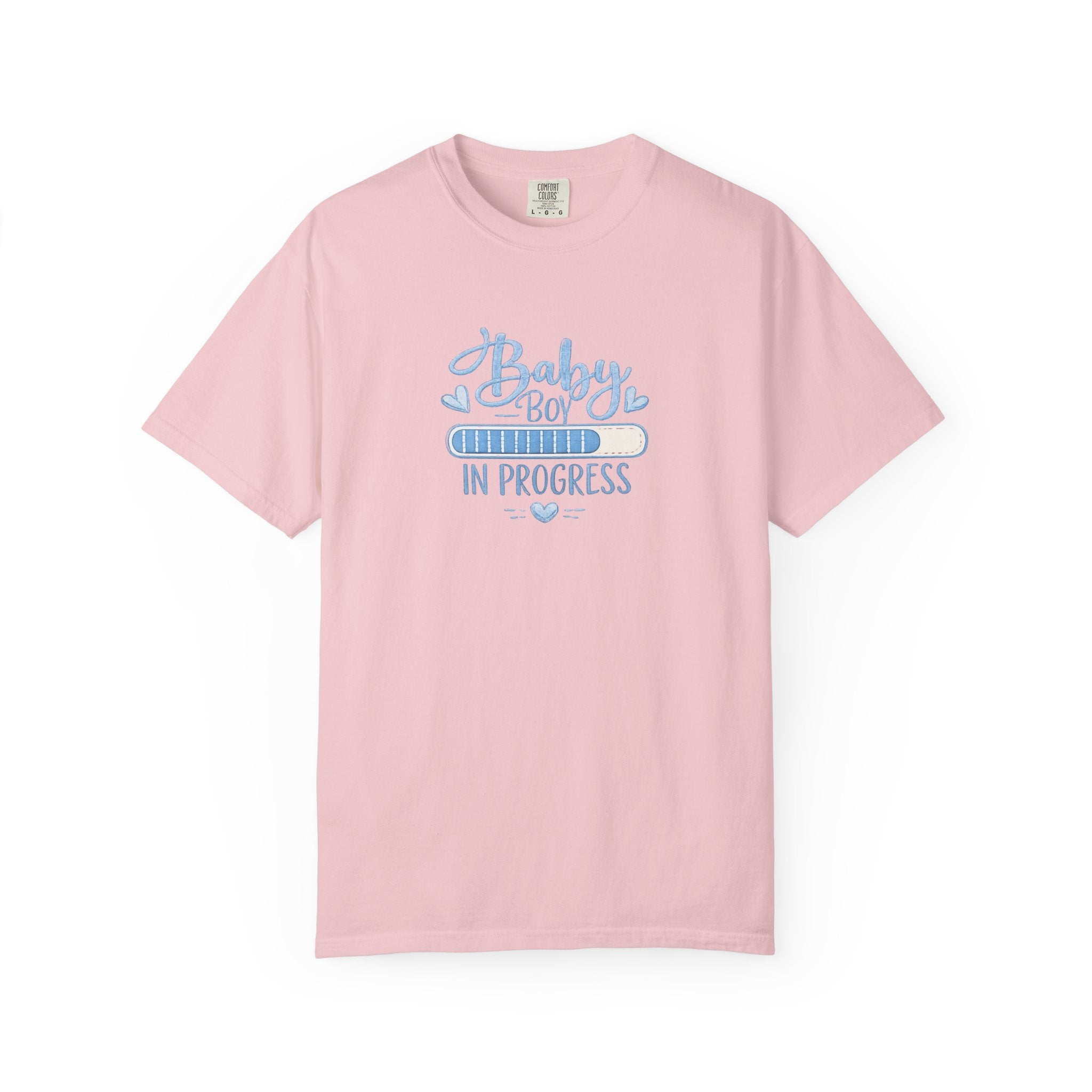 Baby Boy In Progress T-Shirt — Pregnancy Announcement Tee