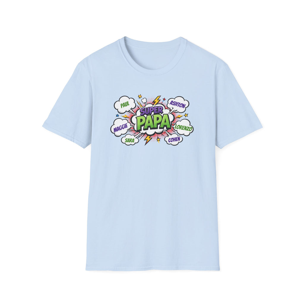 Super Papa Comic T-Shirt — Funny Father’s Day Gift