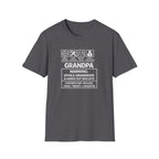 Grandpa Warning T-Shirt – ‘Spoils Grandkids & Hands Out Biscuits’ Funny Grandpa Tee