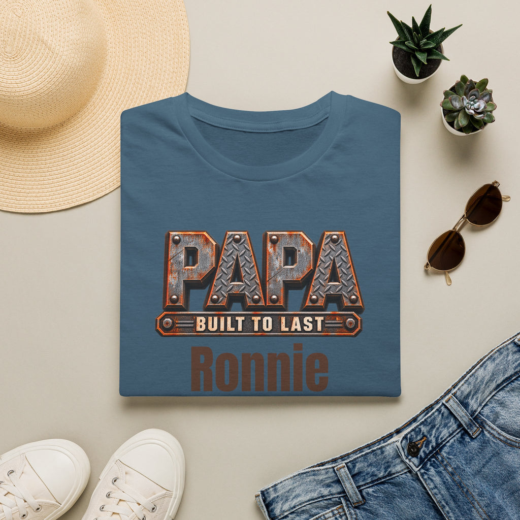 Papa "Built to Last" T-Shirt — Personalise