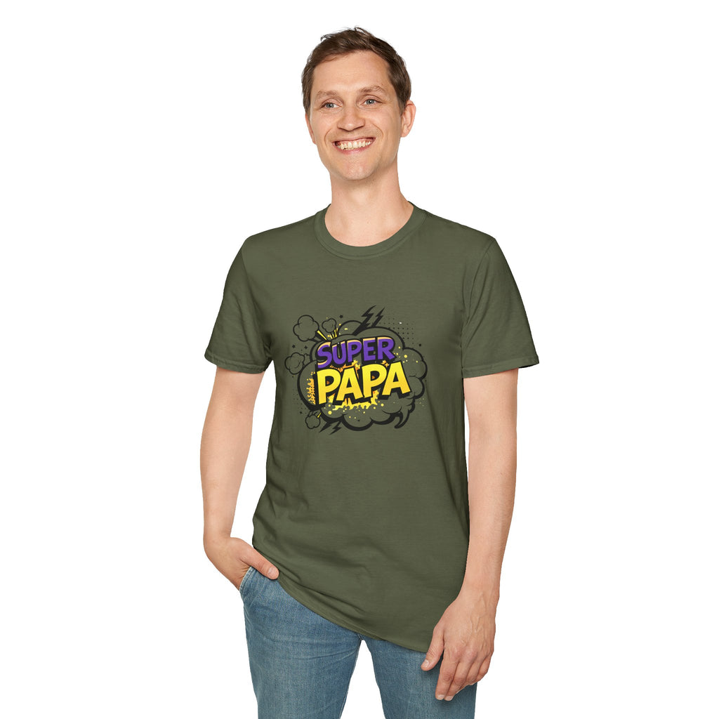 Super Papa T-Shirt — Comic Book Style Father’s Day Tee