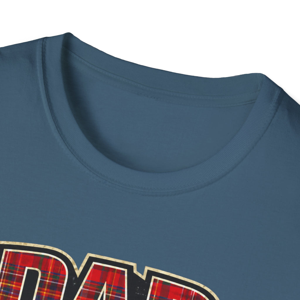 Dad Plaid Design T-Shirt — DAD Est. 2026 New Dad Gift