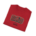 Dad Plaid Design T-Shirt — DAD Est. 2026 New Dad Gift