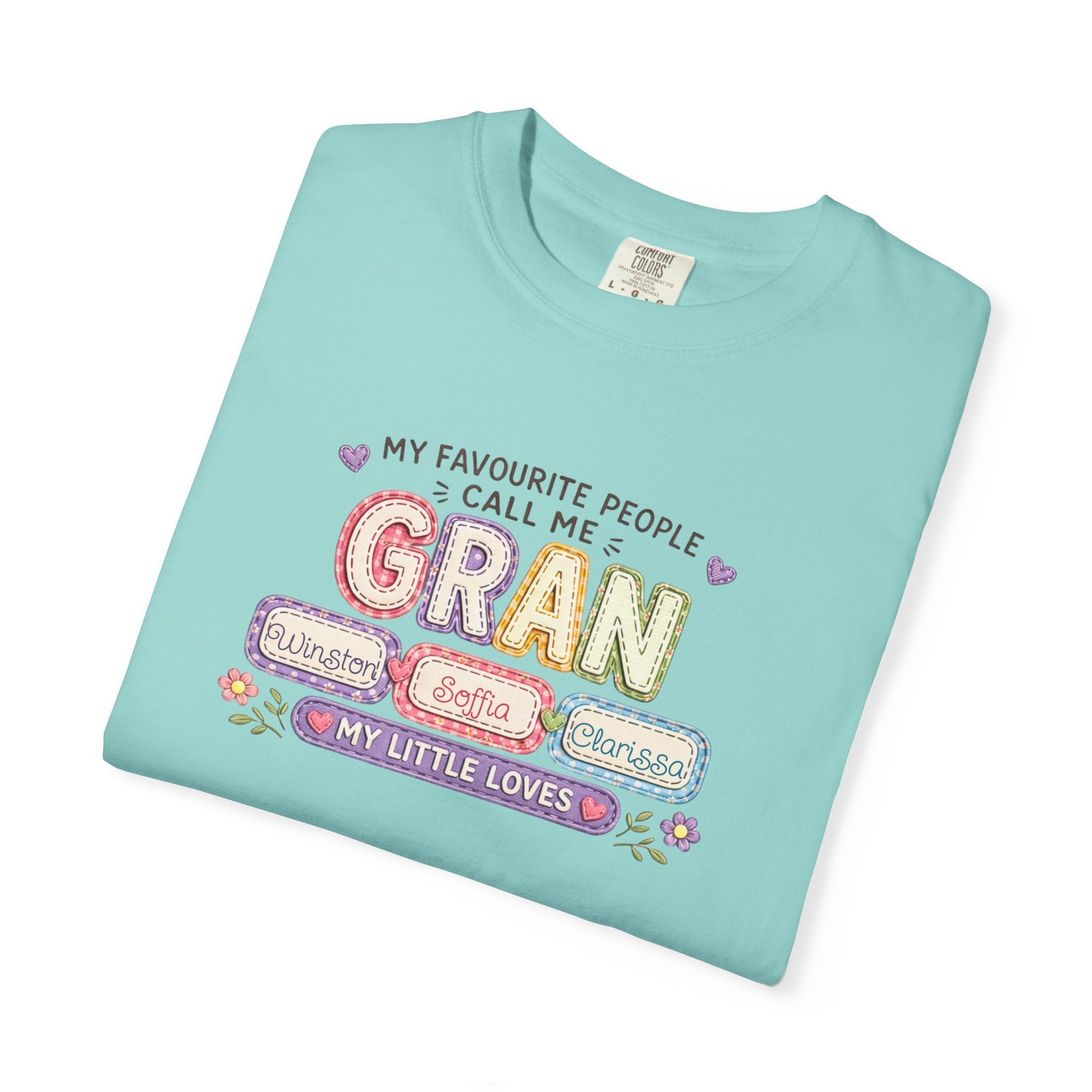 Gran Grandma T-Shirt – "My Favourite People Call Me Gran" Floral Gift Tee