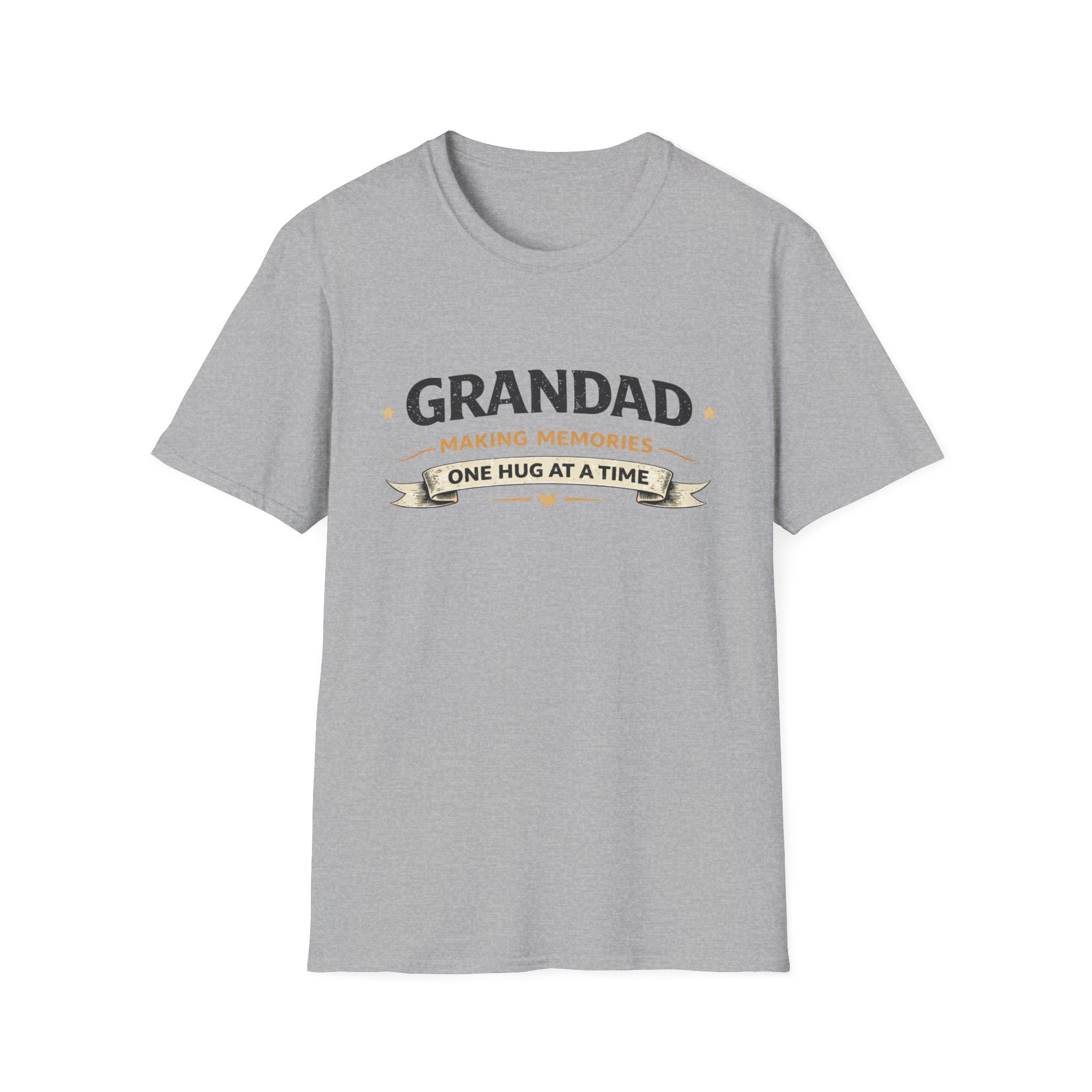Grandad T-Shirt - "Making Memories One Hug at a Time" Grandpa Gift Tee
