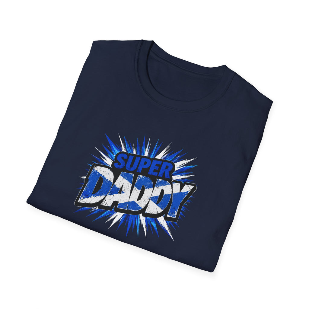 Super DADDY Scotland Flag themed T-Shirt