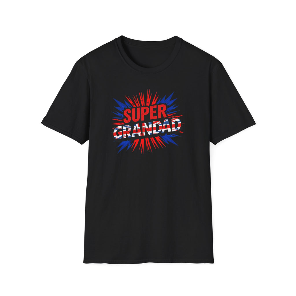 Super Grandad Union Jack/England themed Comic-Style T-Shirt