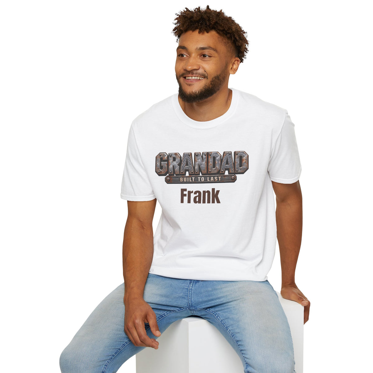 Grandad "Built to Last" T-Shirt — Personalise
