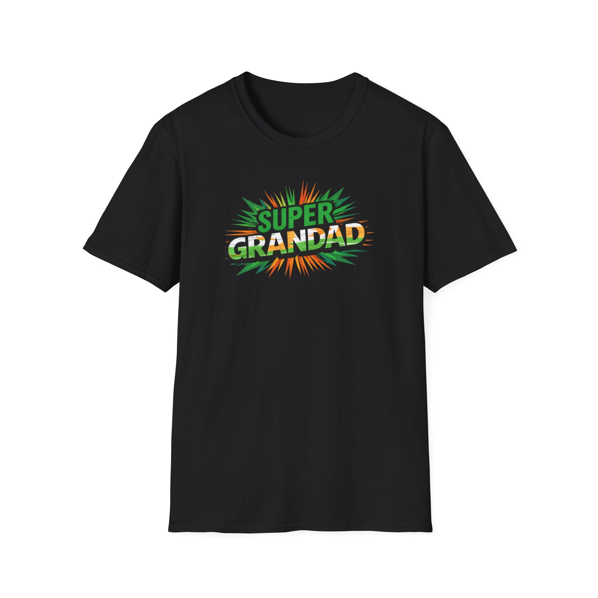 Super Grandad Ireland Flag/Irish themed T-Shirt — Retro Comic Style Gift for Grandpa (Father's Day, Birthday)
