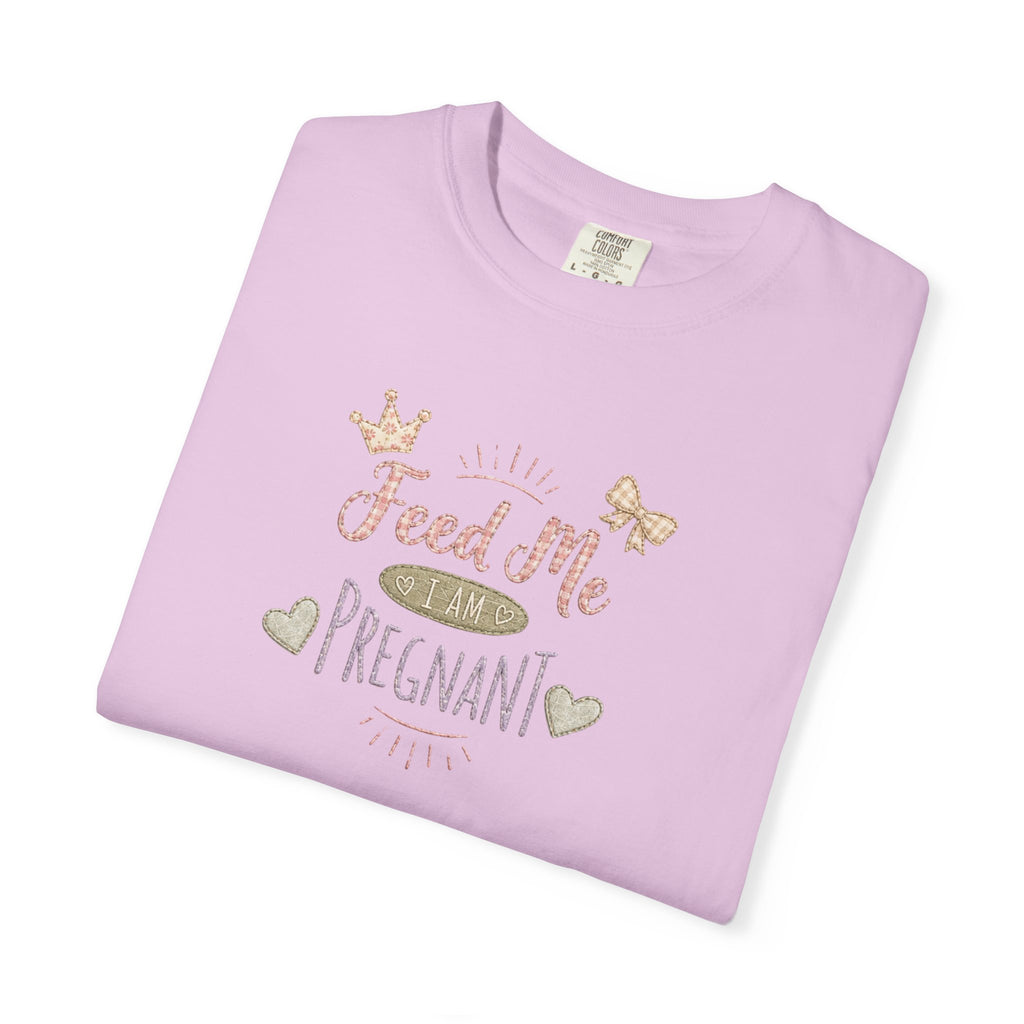 Pregnant 'Feed Me' Tee — Maternity Pregnancy Humor T-Shirt