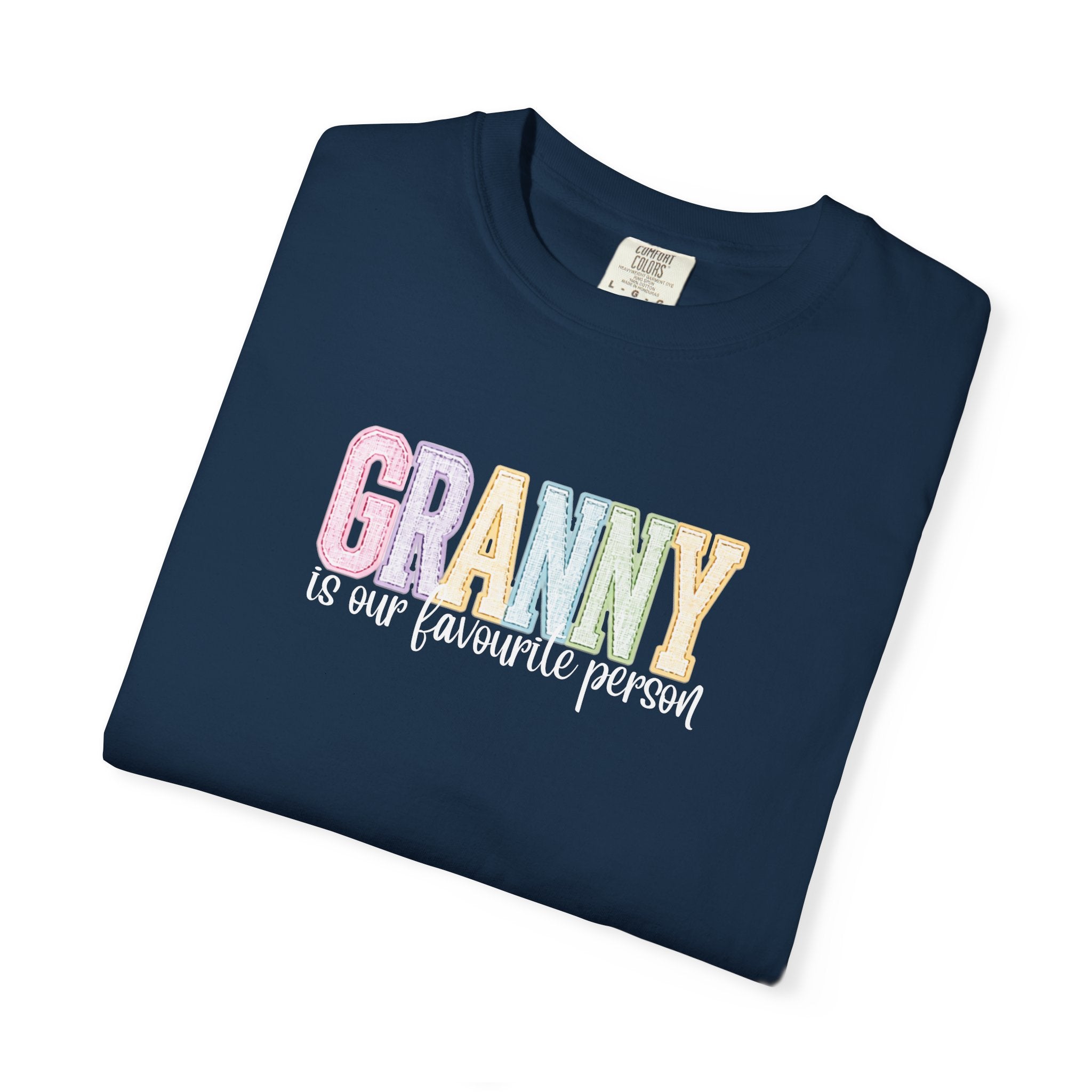 Granny Is Our Favourite Person T-Shirt — Pastel Grandma Gift Tee