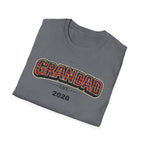 Grandad Est. 2026 T-Shirt — Plaid Grandpa Gift Tee