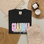 Grandma Floral Graphic T-Shirt — "Grandma, the heart of our family" Gift Tee