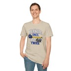 T-Shirt — "Measure Once, Cut Twice" Carpenter Tape Measure Design