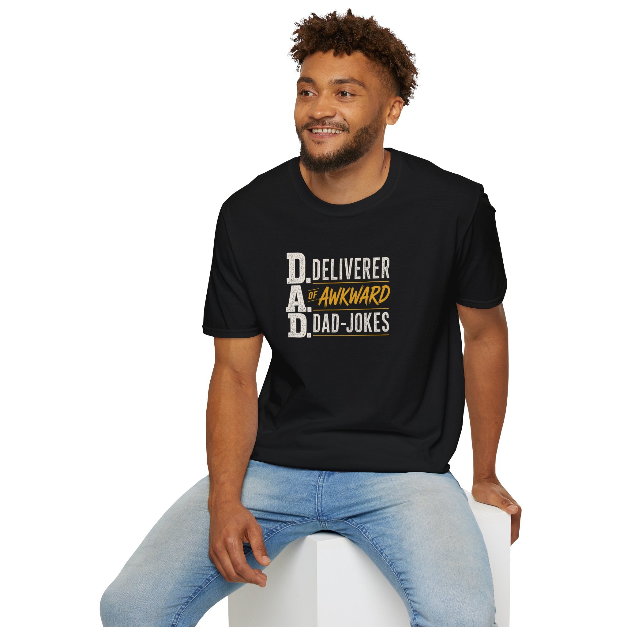 Dad T‑Shirt — D.A.D. "Deliverer of Awkward Dad‑Jokes" Funny Fathers Day Tee