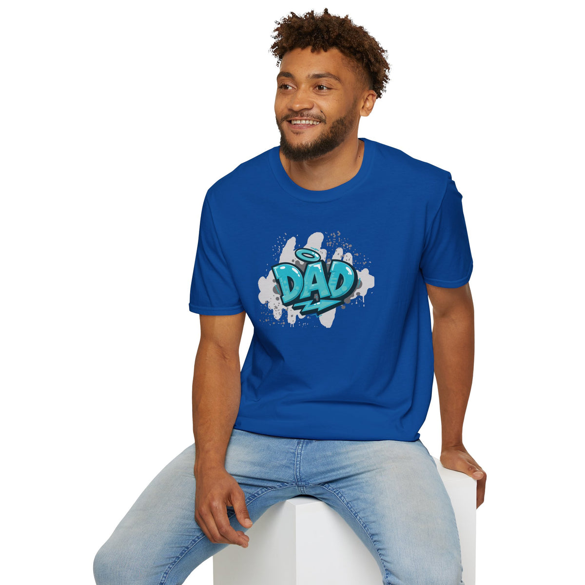 Dad Blue Graffiti T-Shirt