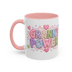 "Granny Power" Pink Accent Coffee Mug