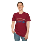 Grandpa T-Shirt - "My Favourite People Call Me Grandpa" Retro Family Gift