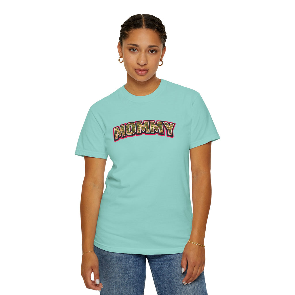 Mommy Camo Graphic T-Shirt — Retro Lettering Mother's Day Tee