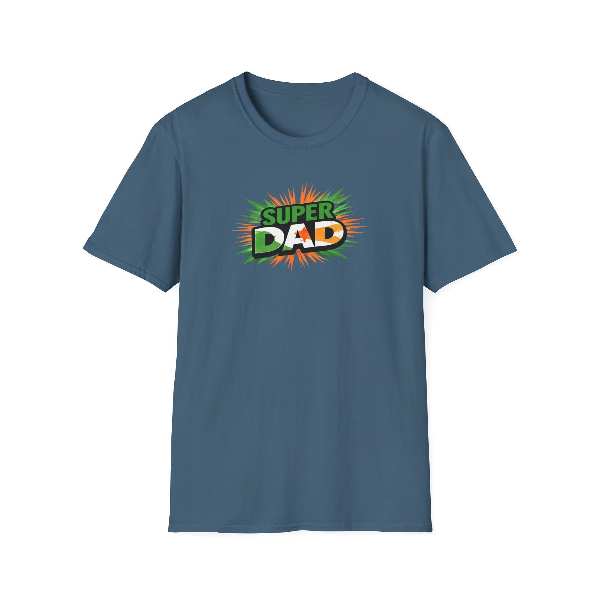 Super Dad T-Shirt — Ireland Flag themed Retro Comic Father’s Day Tee