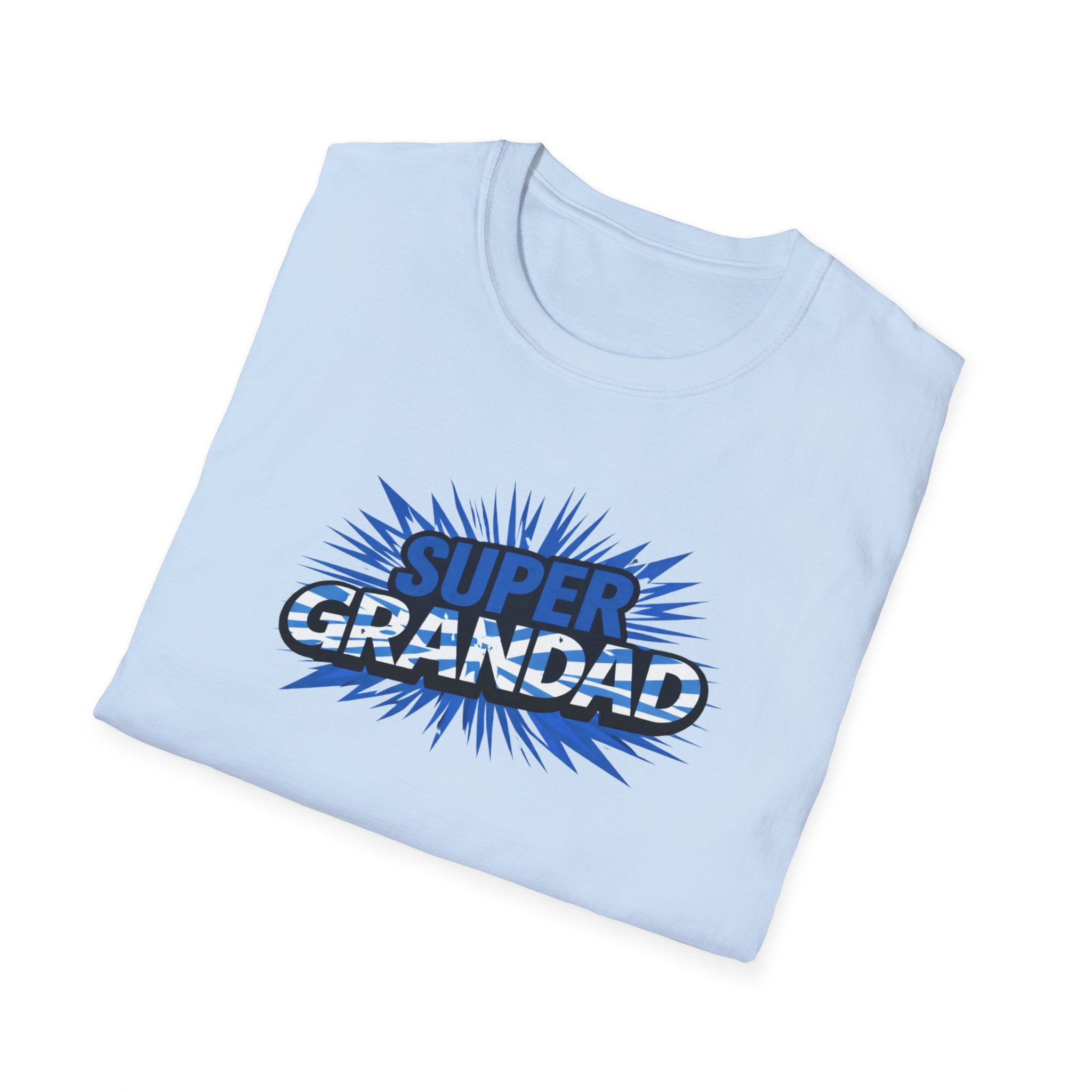 Super Grandad Scotland Flag/Scottish themed T-Shirt — Retro Comic Gift for Grandpa, Father’s Day & Birthday