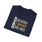 Dad T‑Shirt — D.A.D. "Deliverer of Awkward Dad‑Jokes" Funny Fathers Day Tee