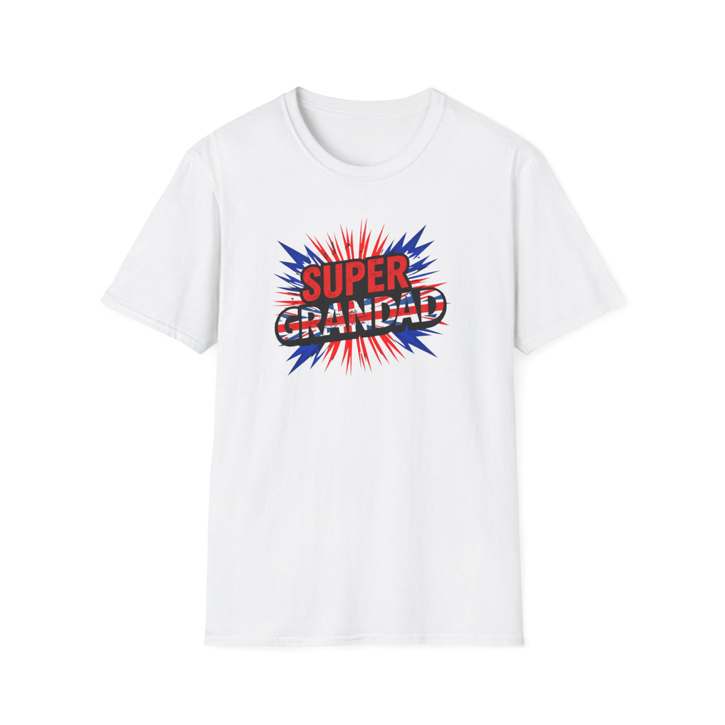Super Grandad Union Jack/England themed Comic-Style T-Shirt