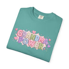 Grandma Power T-Shirt — Cute Heart Graphic Tee for Grandmothers
