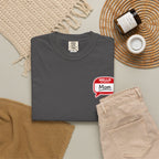 Mom Name Tag T-Shirt — "Hello, Mom" Casual Tee