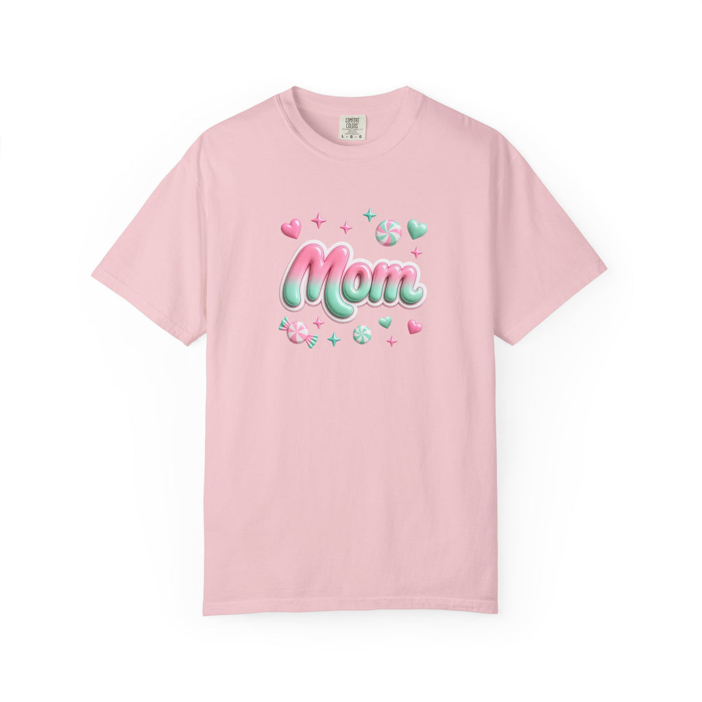 Mom Pastel Candy Script T-Shirt