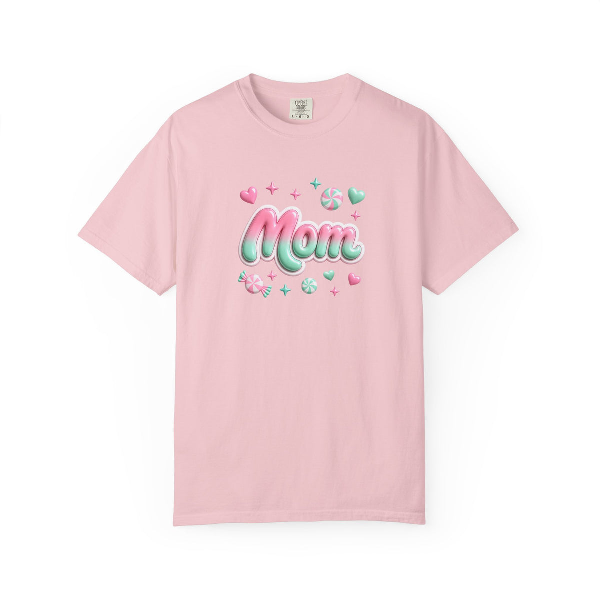 Mom Pastel Candy Script T-Shirt