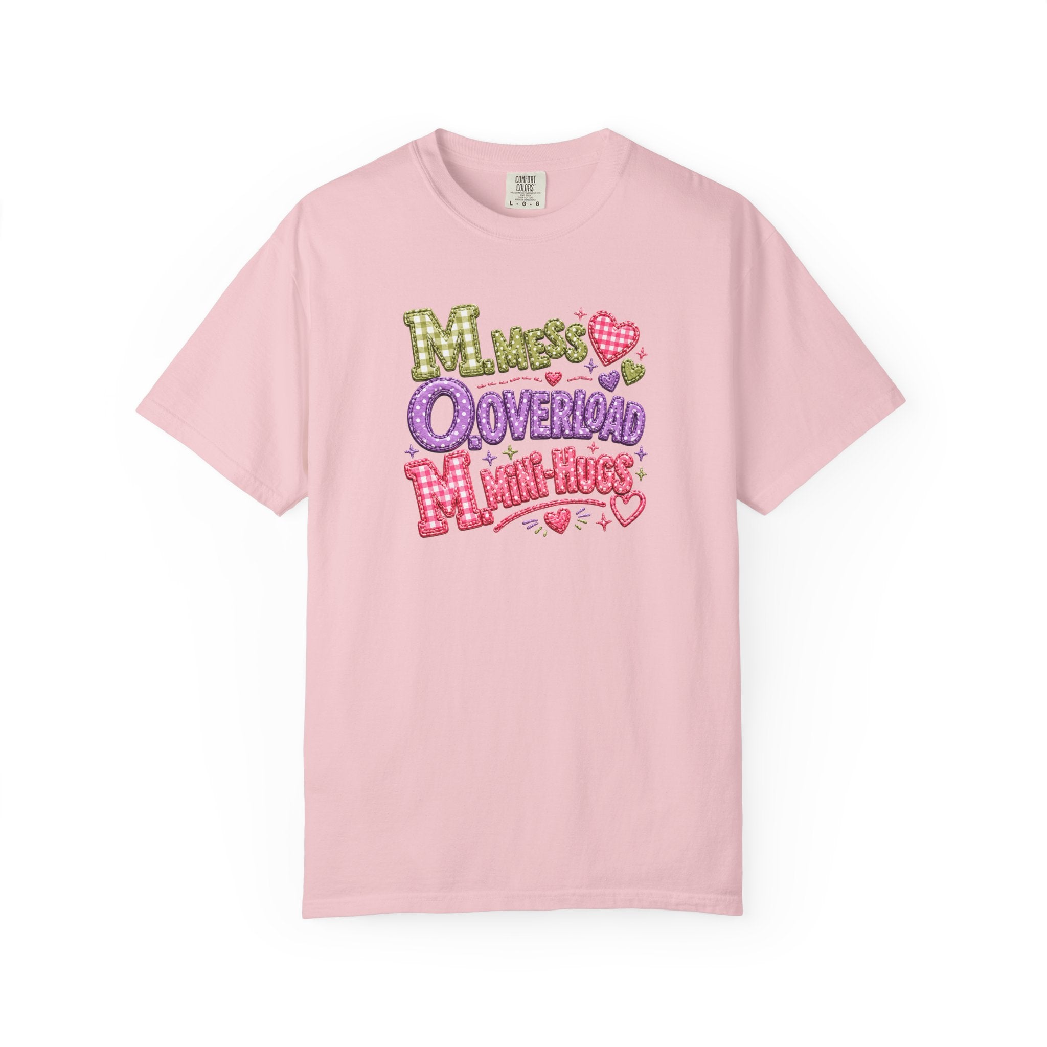 T‑Shirt — "Moms Overload Mini-Hugs" Cute Colorful Graphic Tee