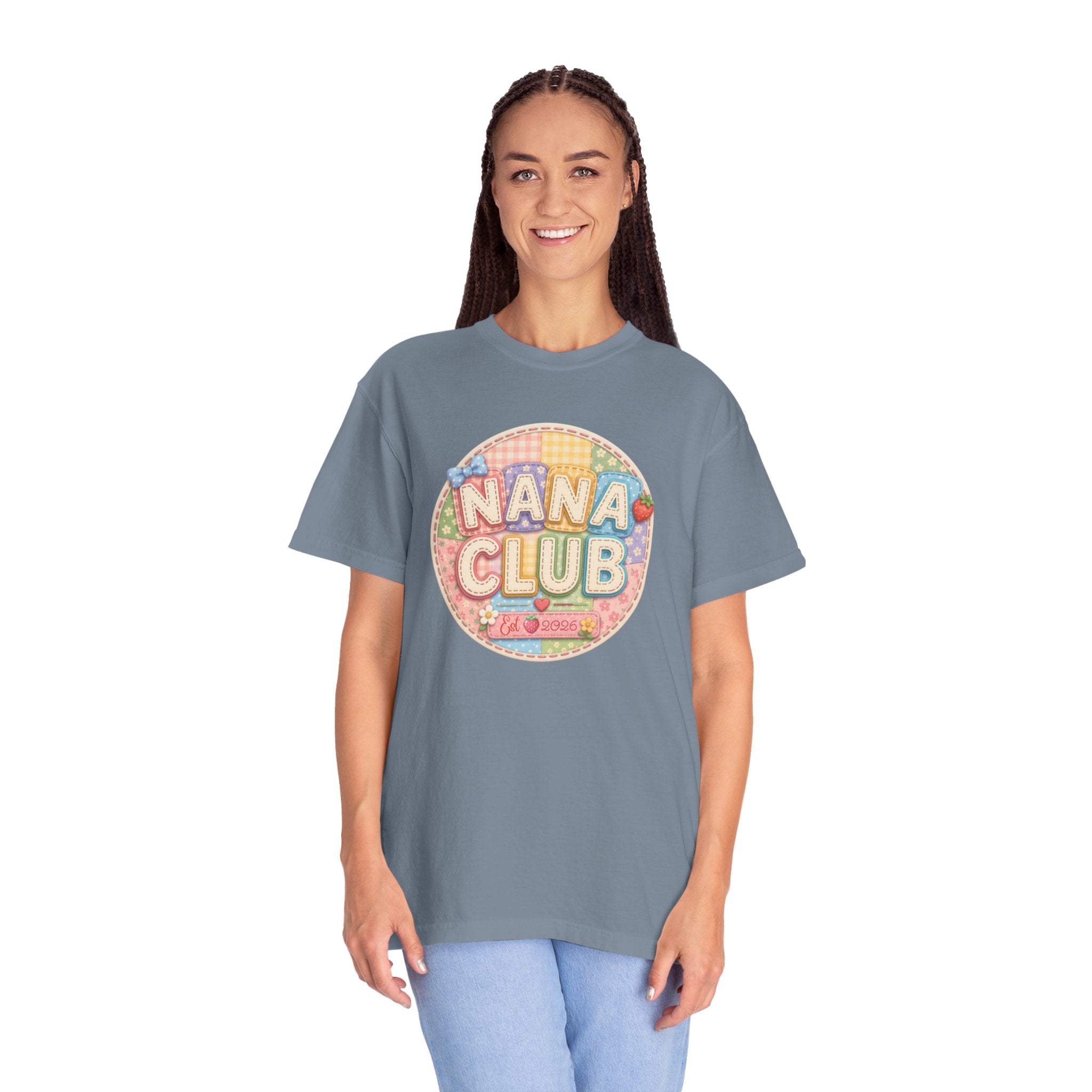 Nana Club T-Shirt — Retro Pastel Grandma Gift Tee